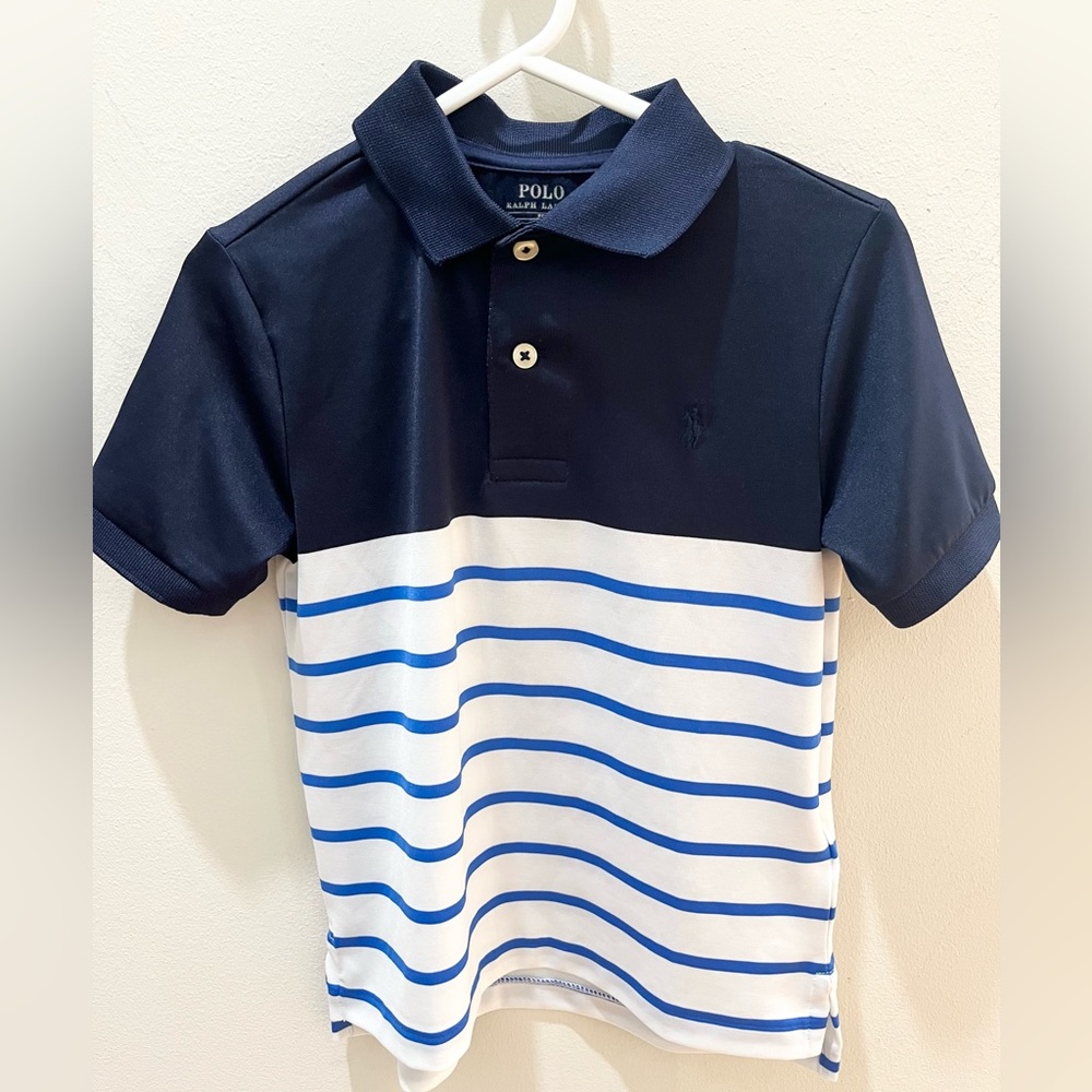Polo by Ralph Lauren Quick Dry Performance Striped Polo Shirt Boys Size 4T 110